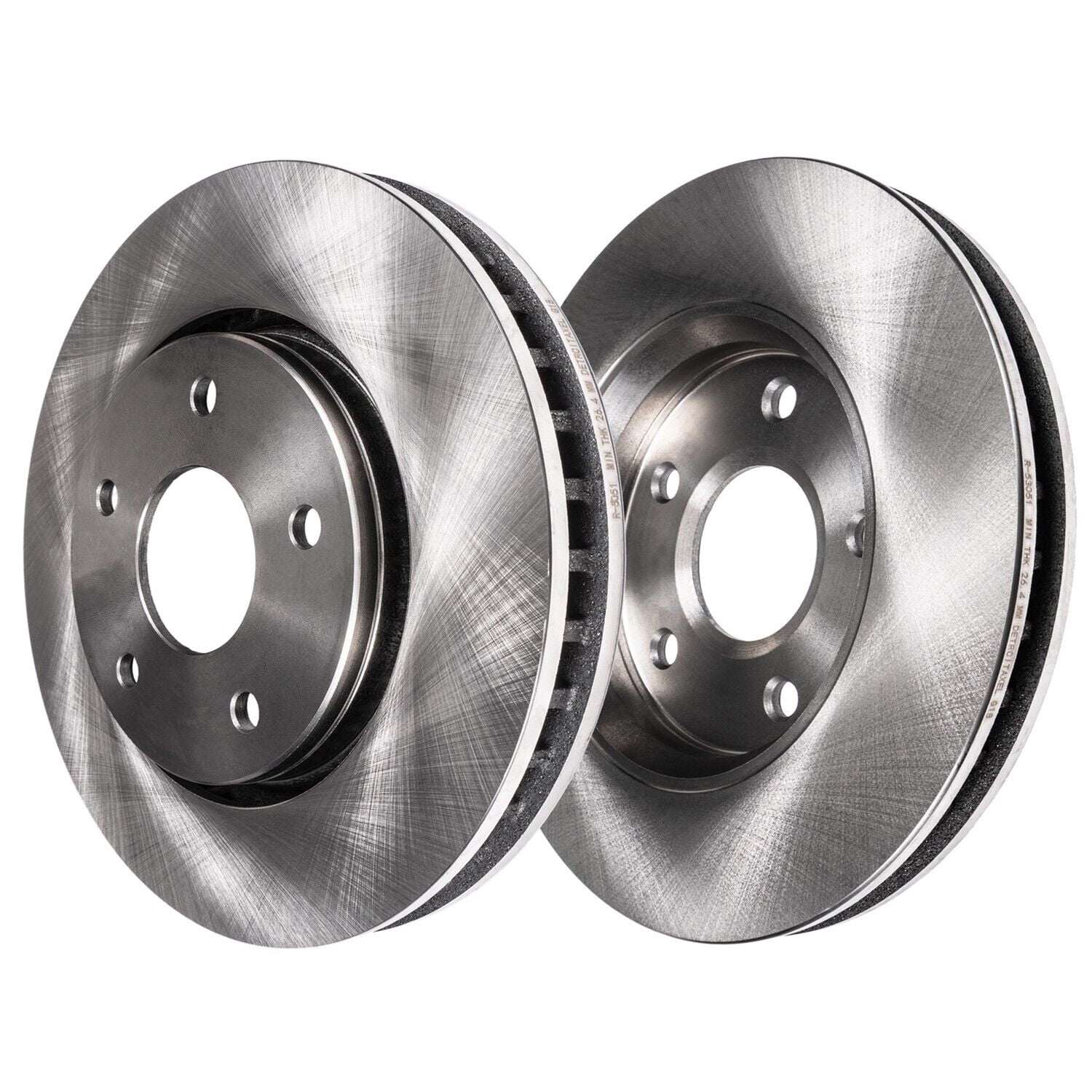 Detroit Axle - 5 Lug 12.40 " inch Front Disc Brake Rotors Replacement for 2008-2010 Chevrolet Cobalt HHR