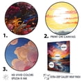 thumbnail image 3 of Designart "Sunset Field Wonders I" Sky Wall Art Prints, 3 of 7