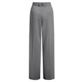 thumbnail image 5 of vigerkar Women Wide Leg Pants High Waisted Dressy Work Trousers Business Casual Palazzo Pants with Pockets 2025 Grey, XXL, 5 of 6