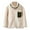 Beige, variant on Boys Girls Mini Fur Jacket Toddler Warm Zip Up Jacket with 1 Chest Pocket Winter Outwear Puffer Coat Kids Thermal Thicken Outerwear Fleece Snowsuit