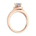 thumbnail image 2 of 1/2 Carat 4-Prong Set Diamond Solitaire Engagement Ring in 14K Rose Gold (Ring Size 4.25), 2 of 5