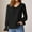 Black, variant on 2024 Ladies Autumn Winter Europe And The United States Fashion Solid Color V Neck Long Sleeve T Shirt Compression Shirts for Women Long Sleeve And Shirts Women Layering Long Sleeve Womens Athletic