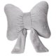 thumbnail image 5 of Cojín decorativo de peluche con lazo, multifuncional, suave, moderno y decorativo. Gris, 5 of 8