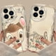thumbnail image 4 of Funda de Bambi de dibujos animados de Disney para Apple iPhone, 15, 14, 13, 12, 11 Pro, X, XR, XS, Max Plus, 8, 7 Plus, SE Wave, funda de teléfono de aceite, 4 of 5
