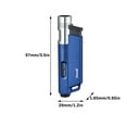 thumbnail image 2 of Refillable Butane Lighter with Adjustable Flame Windproof Design and Visible Gas Chamber for Reliable Ignition in Outdoor Camping Cooking or Household Use, 2 of 5