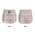 thumbnail image 5 of Picia Floral Ditsy Pattern Women's 2 in 1 Athletic Running Shorts High Waisted Workout Casual Gym Sweat Shorts with Comfy Liner Zipper Pockets-XX-Large, 5 of 9