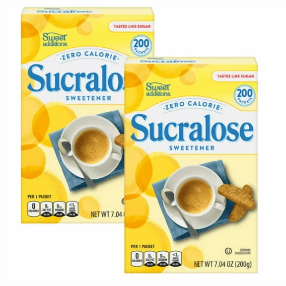Sweet Additions Sucralose Sweetener Zero Calorie 2 Pack 200 ct