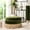 Olive Green, variant on 24" Round Ottoman, Orange - Bullion Fringe Detail - Dining Area - Luxurious Look