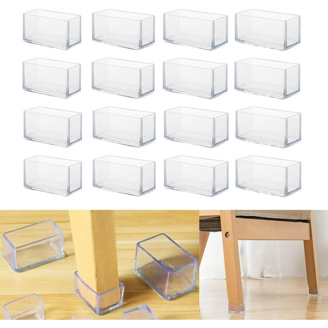 Almohadilla para patas de muebles con reducción de ruido, protectores de suelo para patas de silla de fácil instalación, silicona espesante, duradera y flexible, proceso de moldeo integrado, material