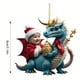thumbnail image 2 of Adornos colgantes de dragón realistas de Navidad, colgantes de dragón bebé para árbol de Navidad, 2 of 6