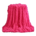 thumbnail image 2 of LEHOZIHEQ Super Comfort Oversized Warm Thick Bubble Double Sided Plush, Rabbit Faux Fur Throw Blanket, fluffy blanket, Soft Cozy Blanket for Couch Chair Bed Sofa Living Room, 2 of 2