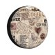 thumbnail image 1 of Fotbe Abstract Coffee Pattern With Letters Funda de Llanta de Repuesto con Estampado, Engrosada, Ajuste Universal para Jeep, Remolque, RV, SUV, Camión-16 inch, 1 of 6