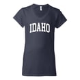 thumbnail image 2 of Wild Bobby State of Idaho College Style Women Standard V-Neck Tee, 2 of 6