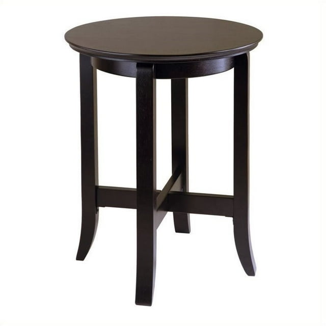 Pemberly Row Table de Bout en Finition Espresso Foncée