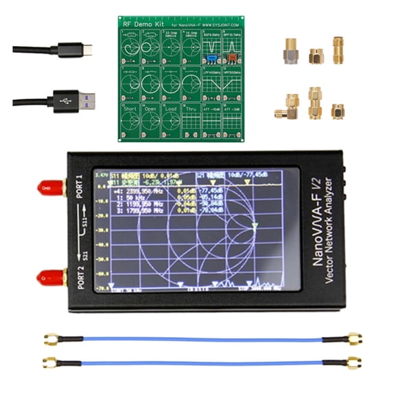 3GHz Vector Network Analyzer Antenna Analyzer With 4.3 Inch Touch Screen Measuring S Parameters, Duplexer, Voltage Standing Wave Ratio, Phase, Delay ,Avoid Switching Noise