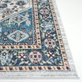 thumbnail image 5 of SAFAVIEH Bayside Keila Oriental Polyester Machine Washable Area Rug, Blue/Gray, 4' x 6', 5 of 13