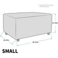 thumbnail image 2 of Vireellx Newest Jacquard Ottoman Slipcovers Folding Storage Stool Furniture Protector Cover Soft Thick Rectangle Foot Rest Slipcover with Elastic Bottom, 2 of 7