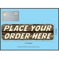 thumbnail image 3 of 10in x 3in Wood Place Your Order Here Magnet Magnetic Business Magnets, 3 of 3