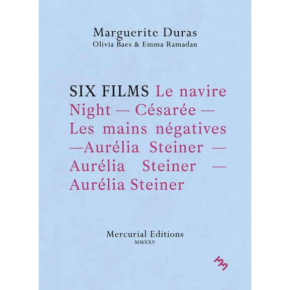 Inpatient Press / Mercurial Editions Six Films, (Paperback)