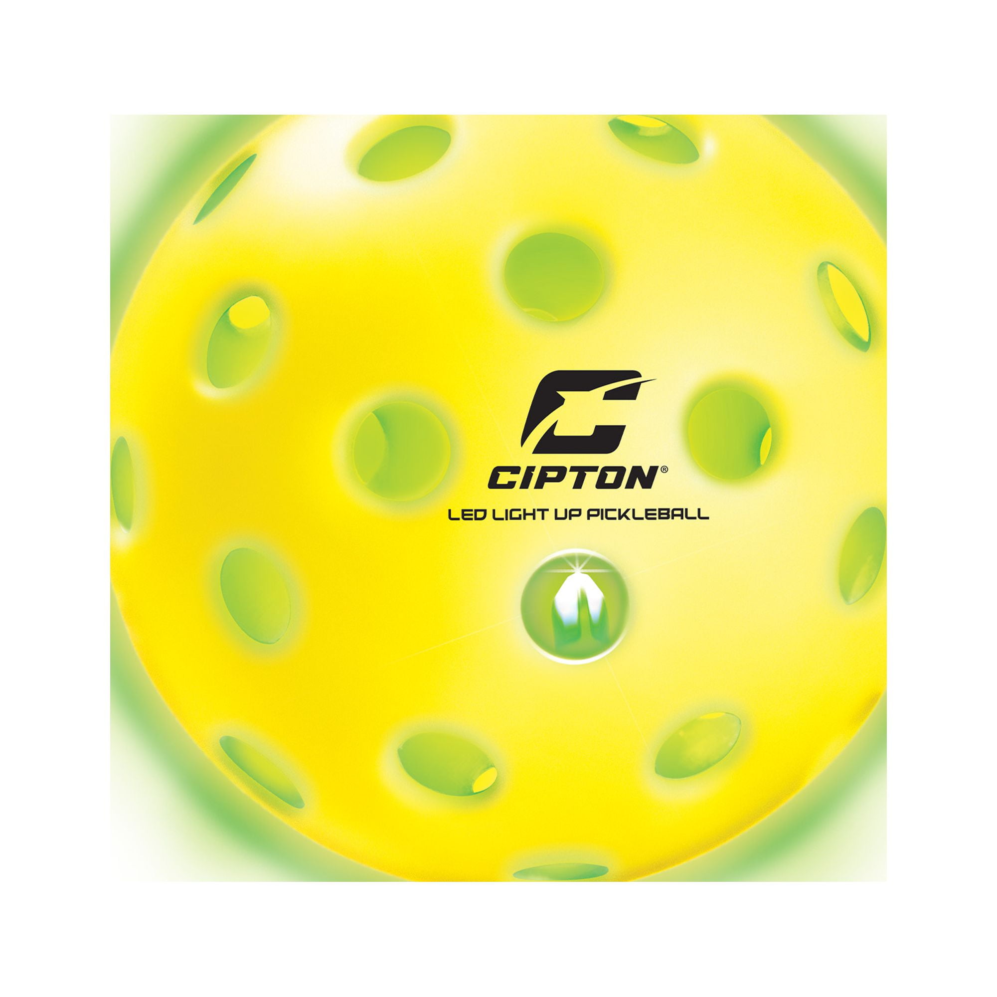 Cipton LED Pickleball Paddles, Illuminated Glow-in-the-Dark Racket Set with RGB Color Changing Lights for Nighttime Play, Durable Lightweight Design, 2 Paddles, 2 Outdoor Pickleballs Included