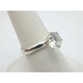 thumbnail image 3 of 2Ct Lab Created Diamond Round Cut Solitaire Engagement Ring 14K White Gold Plated, 3 of 5