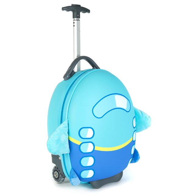 BOPPI Tiny Trekker Kids Luggage - Lightweight Travel Suitcase Carry On Cabin Bag with Wheels and Stopper for Toddlers