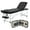 Black, variant on Massage Tables Portable Table Adjustable Lash Bed Aluminium 3 Folding Spa Bed with Non-Woven Bag 24 inch Wide Black
