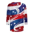thumbnail image 5 of Htigea Fourth of July Tops for Women 3/4 Sleeve 1776-2026 Shirts Star Striped Print Tees Independence Day 250th Anniversary T-Shirts 02 Multicolor M, 5 of 5