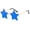 Dark Blue, variant on Star Shaped Sunglasses Fashion Rimless Pentagram Eyewear for Party Festival Costume Accessory Red