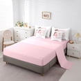 thumbnail image 5 of Metsweet Dreamy Pink Unicorn Full Size Bedding Sets 7 Pieces, Kawaii Animal Full Size Bed in a Bag,Pink Reversible, 5 of 6