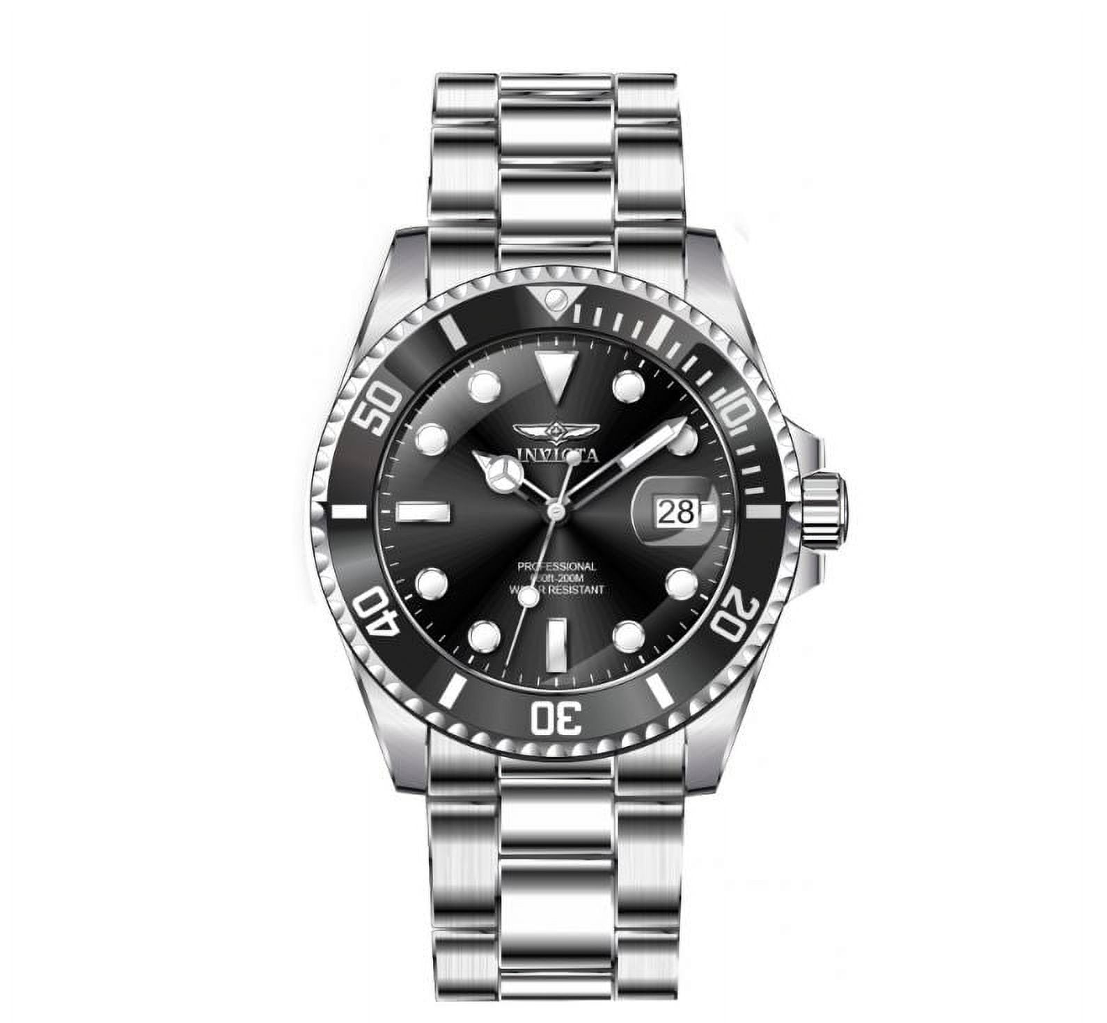 Invicta Pro Diver Ladies 38mm Stainless Steel Black Dial Quartz