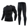 thumbnail image 1 of Conjunto de mono deportivo de manga larga rojo para hombre, ropa interior de baloncesto para entrenamiento y carrera, ropa de fitness de secado rápido para otoño e invierno, 1 of 4
