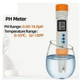 thumbnail image 3 of Digital PH-200 PH Meter COM-100  EC TDS Meter Temperature With Automatic Calibration Function PH Water Quality Pen Tester ,Reliable - WHITE_HM PH-200, 3 of 7