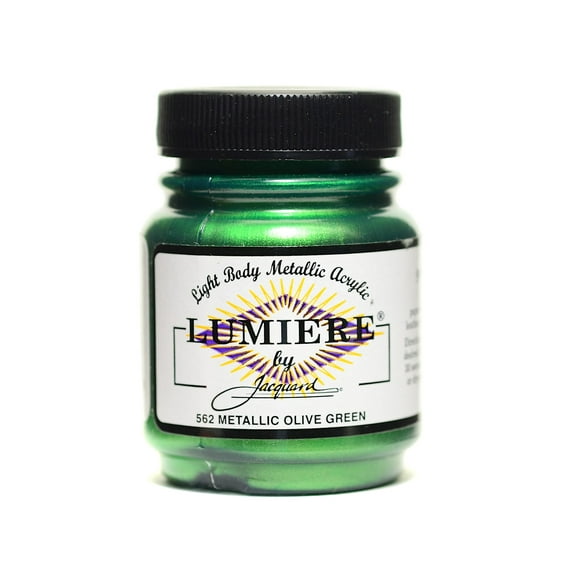 Lumiere Artist Acrylics metallic olive green (pack of 3)