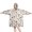 Halloween Ghost Candy Cream, variant on Halloween Boo Candy White Wearable Blanket Hoodie, Flannel Oversized Wearable Blanket with Sleeves & with Sleeves & Pockets, Warm Gifts Ideas for Reading Watching TV and Relaxi
