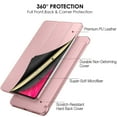 thumbnail image 6 of iPad PRO 11 Inch 2 3 4 Gen [ PRO 11 2nd 2020 3rd 2021 4th 2022 ] A2759 A2435 A2761 A2762 A2377 A2459 A2228 A2068 A2230 A1980 A2013 Slim Hard Shell Protective Stand Cover - Rose Gold, 6 of 7