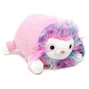 Squishmallow Laying Hug Mees Rayen Pink Sloth Rainbow Hair