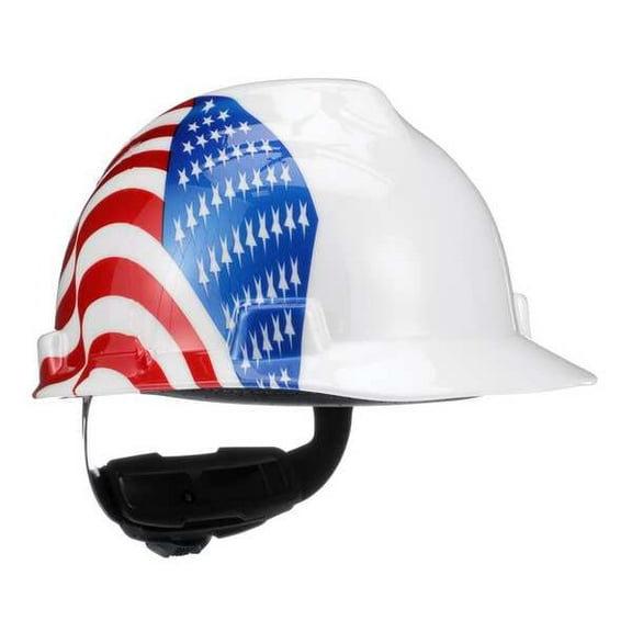 Msa Safety Hard Hat,Type 1, Class E,Ratchet,White 10050611