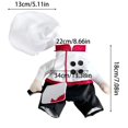 thumbnail image 4 of Halloween Dog Chef Costume, Funny 3D Upright Butcher Chef Pet Outfit With Chef Hat, Cosplay Dress‑Up Clothes for Small Medium Dogs Halloween Party Trick‑or‑Treat, 4 of 5