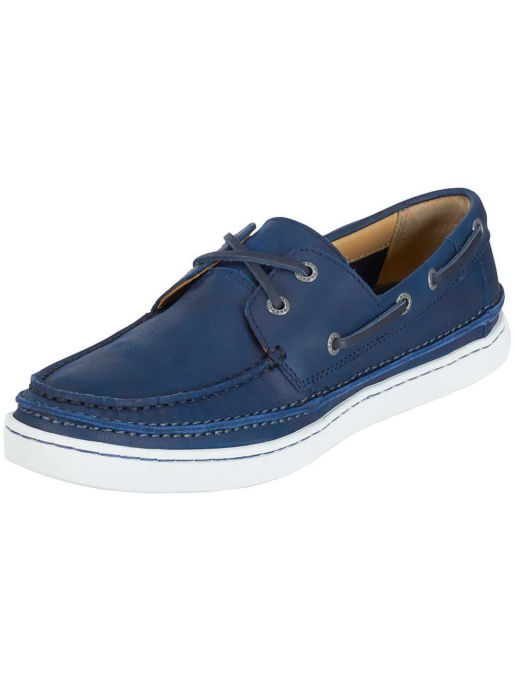 Sebago - Sebago Mens Ryde Two Eye Boat Shoes in Navy Leather - Walmart.com