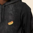 thumbnail image 5 of Dalix Hot Dog Embroidered Fleece Hoodie Mineral Wash Long Sleeve Sweatshirt Mens in Black 2XL XX-Large, 5 of 5