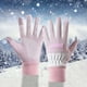 thumbnail image 1 of Guantes de invierno para mujer con forro polar y pantalla táctil, guantes deportivos para exteriores con dedos completos, mitones para mujer, 1 of 5