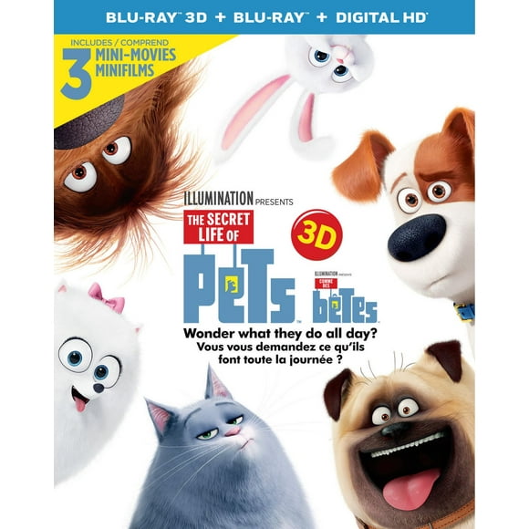 The Secret Life Of Pets (Blu-ray 3D + Blu-ray + Digital HD) (Bilingual)