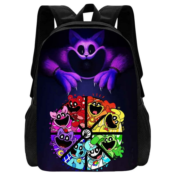 Clearance Nueva mochila escolar de tamaño completo con animales sonrientes del capítulo 3 de Poppy
