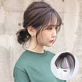 thumbnail image 4 of Air Bangs 3D Invisible Neat Hairpieces Traceless with Hairstyle Accessories for Wedding Temples Safe Fake Fringe Hairstyle Accessories for Wedding Daily Wear No.2, 4 of 9