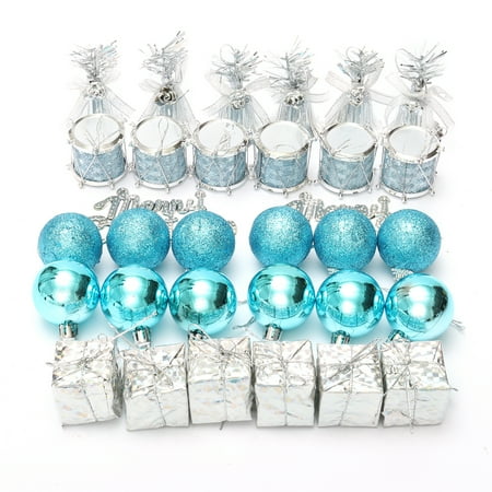 Turquoise Christmas Tree Decorations Christmas Tree Hanging Baubles Ball Decor Christmas Home Ornament Christmas Tree Decoration Kit ()