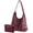 Style A-Red, variant on BadPiggies Hobo Bags for Women Soft Vegan PU Leather Shoulder Handbag Slouchy Tote Purses