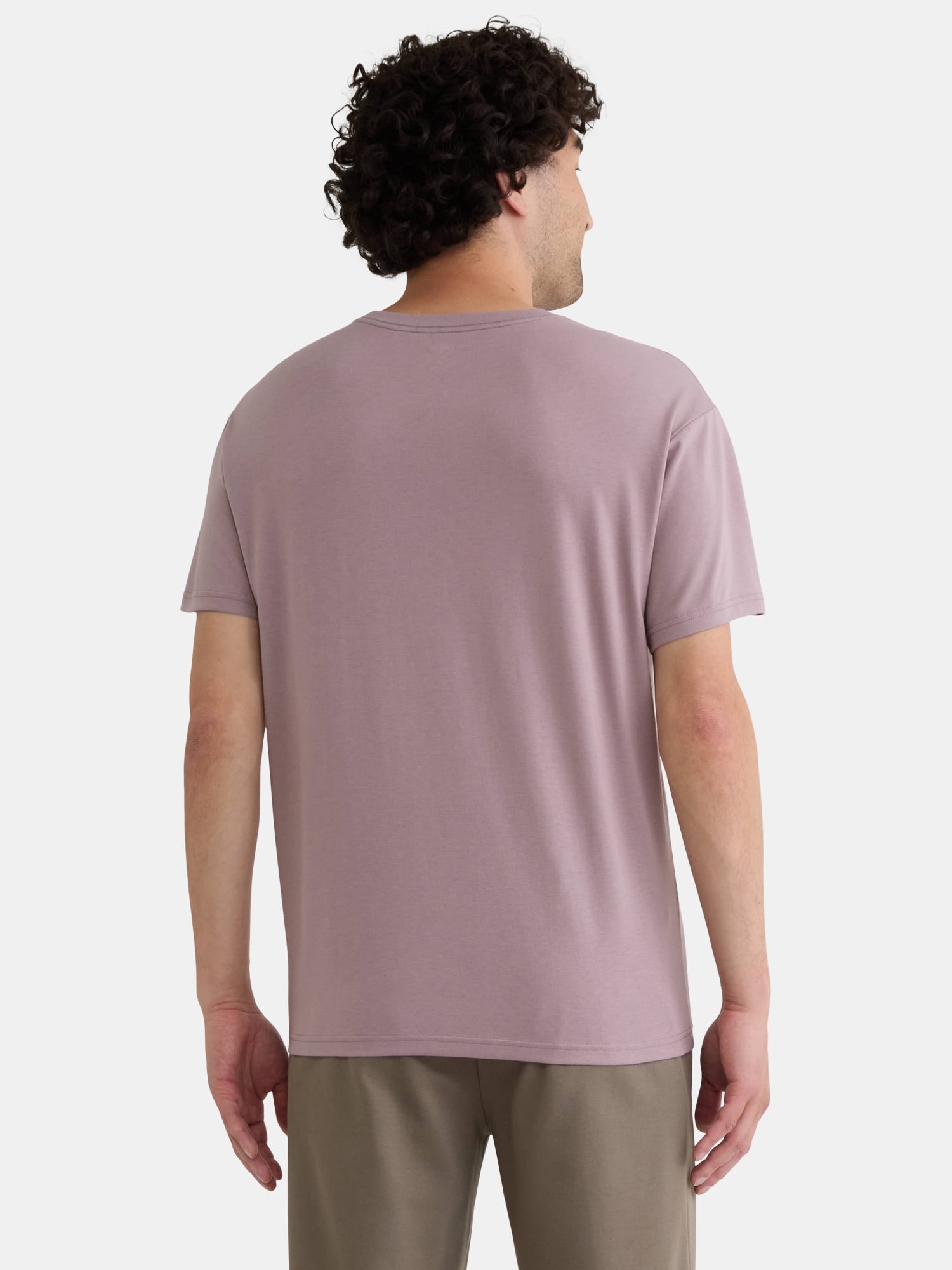 Athletic Works Men's Solid Tri Blend Tee with Short Sleeves, Sizes XS-4XLT