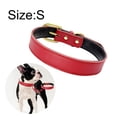 thumbnail image 2 of Collar básico clásico de cuero acolchado para mascotas, adecuado para perros de tamaño pequeño y mediano., 2 of 5