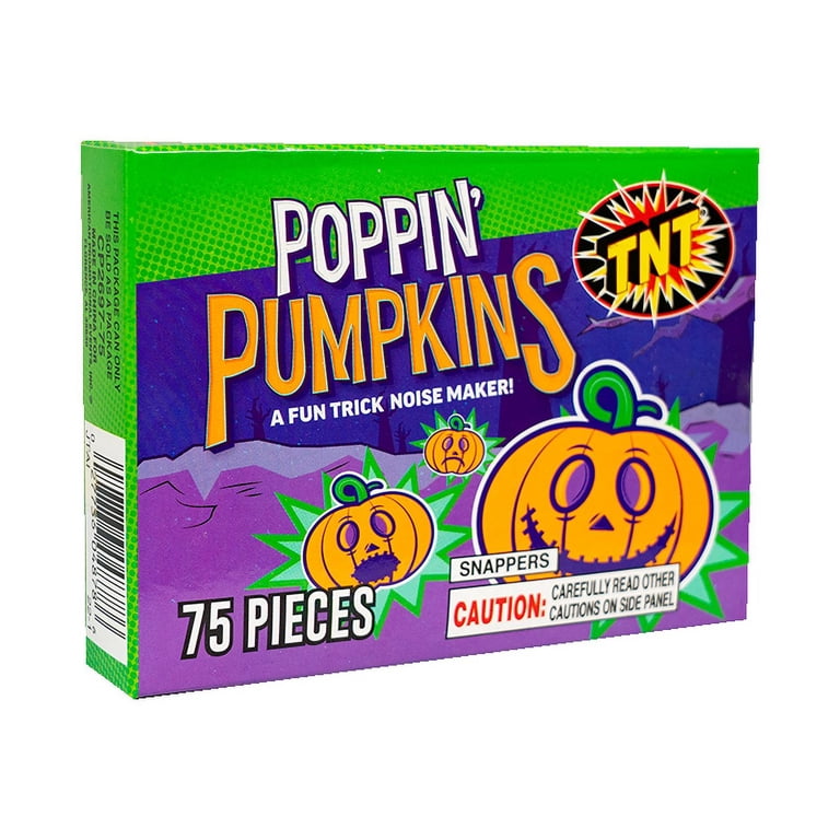 TNT Fireworks, Poppin Pumpkin, Orange Snaps, Pop-Its, 12 Boxes Per